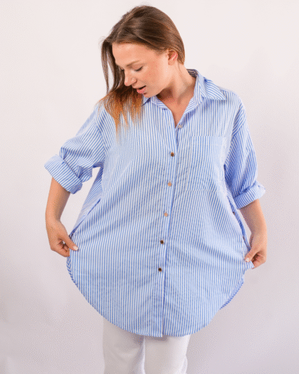 Chemise rayée fluide et ultra