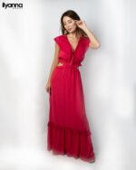 Robe Longue details En Dentelle – Image 4