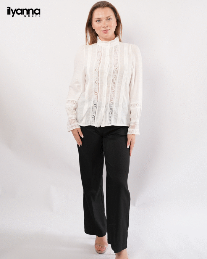 Chemise Blanche Dentelle – Image 3