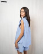 Ensemble sans Manches à Rayures – Image 2