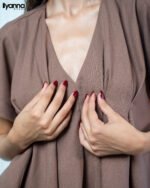 Ensemble– Haut Plissé & Pantalon Large – Image 2