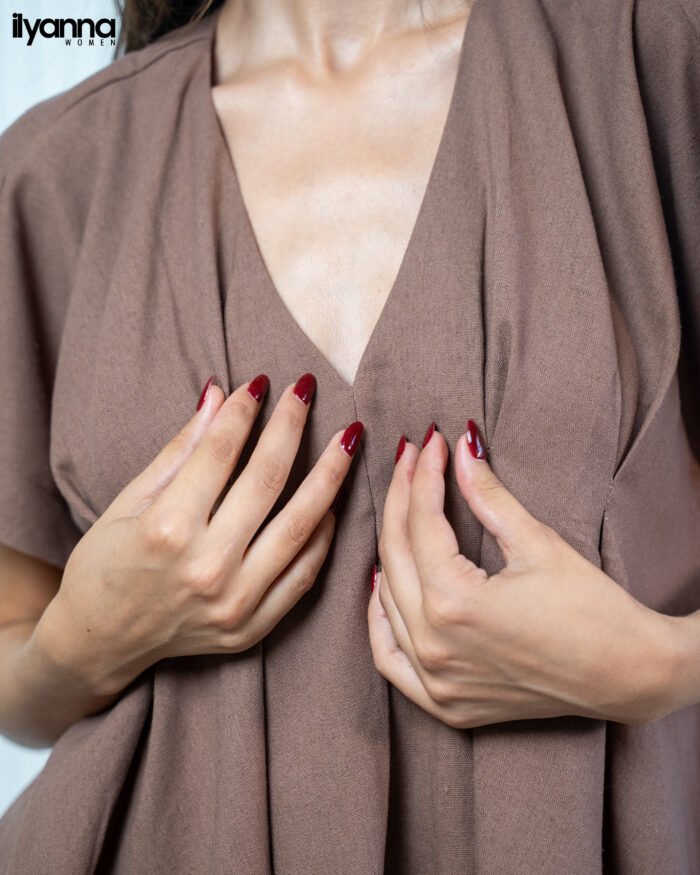 Ensemble– Haut Plissé & Pantalon Large – Image 2