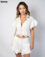 Ensemble court en broderie – Image 3