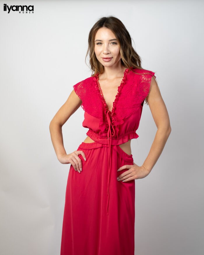 Robe Longue details En Dentelle – Image 1