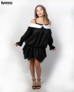 Robe courte épaules dénudées
