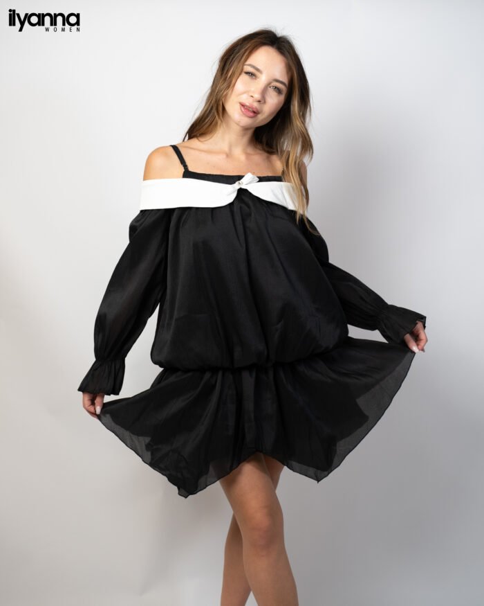 Robe courte épaules dénudées – Image 2