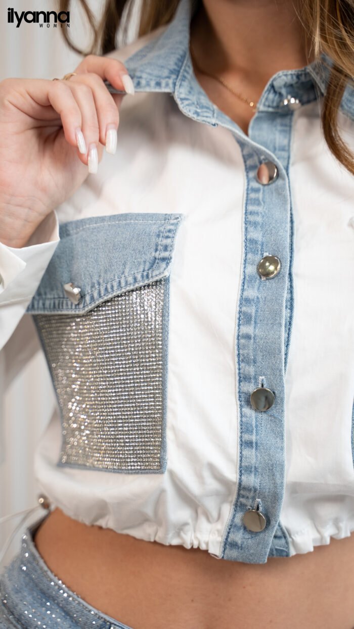 Chemise en Jean Délavé – Image 3