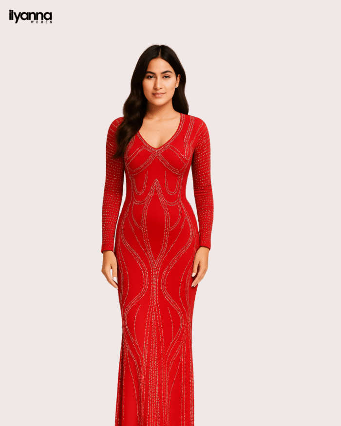 Robe Longue Éclat Nocturne – Image 2