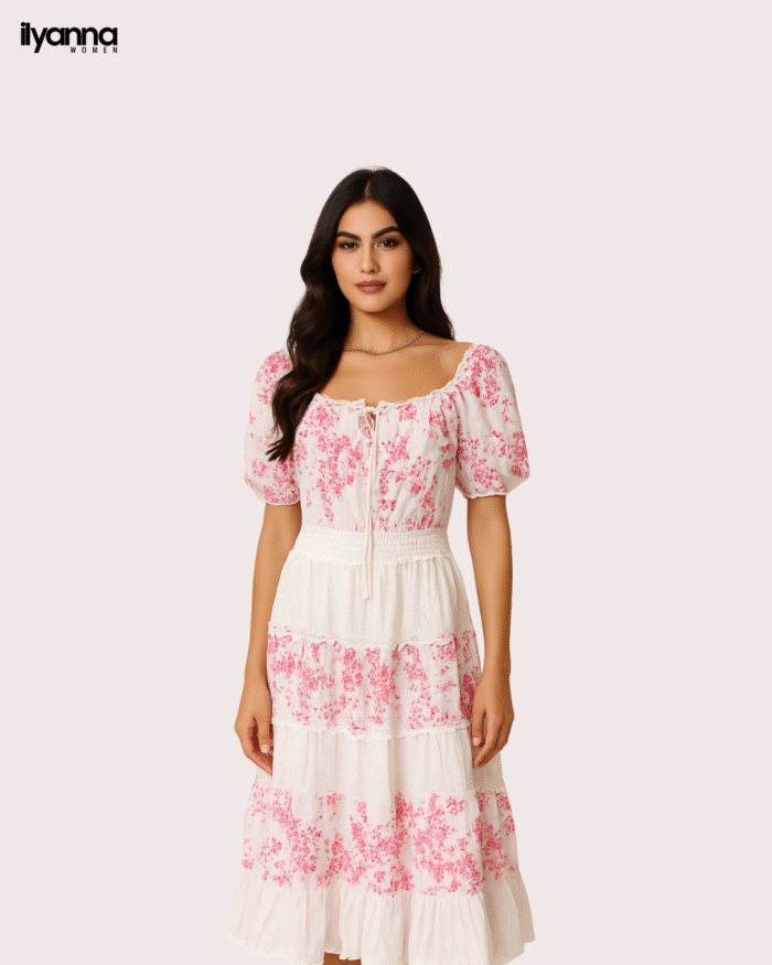 Robe Longue à Imprimé Floral – Image 1