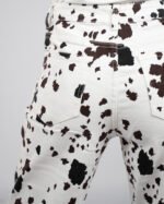 Pantalon imprimé vache – Coupe droite tendance – Image 5