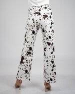 Pantalon imprimé vache – Coupe droite tendance – Image 6