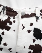 Pantalon imprimé vache – Coupe droite tendance – Image 7