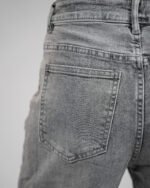 Jean taille haute effet asymétrique – coupe large – Image 5
